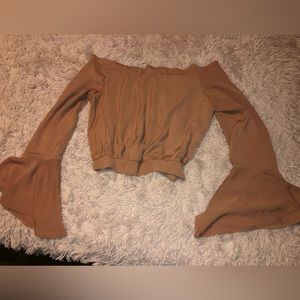 Peachy tan colored shirt